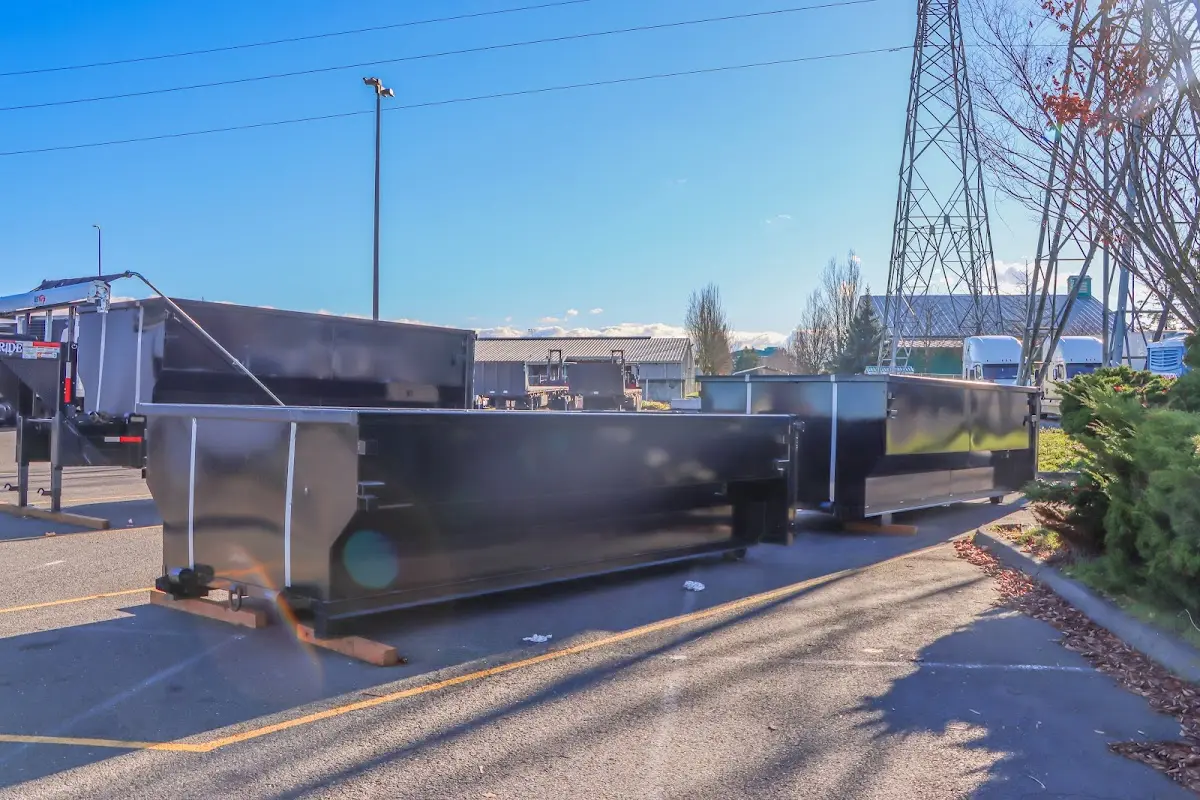 Roll-off dumpster ready for waste disposal at job site for Construction Dumpster Rental in Calipatria